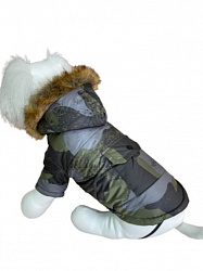 Комбинезон для собак Зима Аляска WH004 подклад флис зеленый XL PetFashion