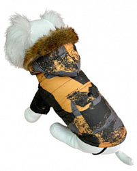 Комбинезон для собак Зима Аляска WH004 подклад флис коричневый XL PetFashion