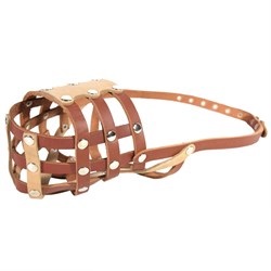 Намордник кожа Ч №4 АРТ304