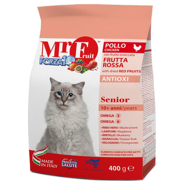 Forza10 Mr. Fruit Senior корм сухой для кошек пожилых на основе курицы ...