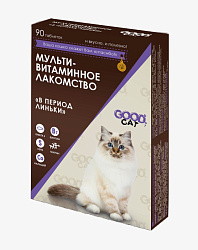 Мультивитаминное лакомство Good Cat 90т период линьки
