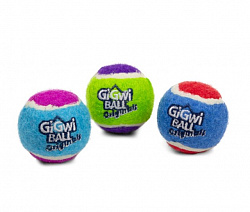Игрушка для собак GiGwi Три мяча с пищалкой 8см 75337