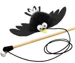 Дразнилка для кошек GoSi удочка "Ласточка Виктория" натуральная норка sh-07466 