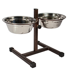 Миски+подставка регулируемая 2,5л 13003