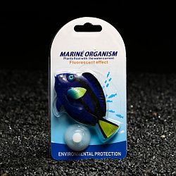 Грот Голубой хирург, силиконовый, с неоновым эффектом, 8,5*5 см   7108877