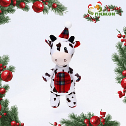 Игрушка для собак мягкая "Корова" с пищалкой, 35*17 см   7883199