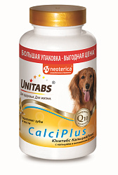 Unitabs CalciPlus с Q10 для собак с кальцием и фосфором 200 таблеток