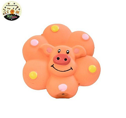 Игрушка для собак ZooMoDa латекс Цветок-Свинка 10 см 118225