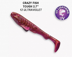Виброхвост Crazy Fish Tough 70mm 59-70-12 