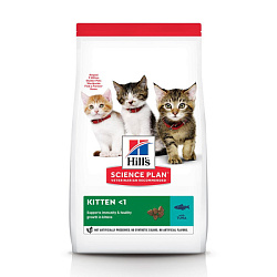 Hills Science Plan Kitten корм сухой для котят для здорового роста и развития с тунцом 1,5кг
