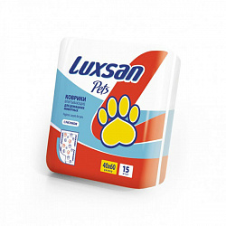 Пеленки впитывающие для животных Luxsan Premium 40*60(15шт) 