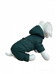 Комбинезон-шлейка для собак Pet мех зеленый размер XXL PetFashion