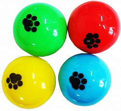 Игрушка для кошек Мяч погремушка лапка 4см ИУ77 уют