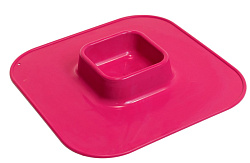 Миска-поднос пластиковая Дарэлл Фаэтон 750мл рубин