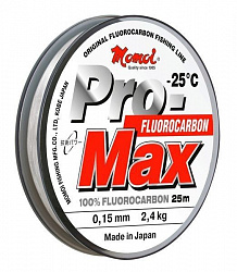 Леска Pro-Max Fluorocarbon 0,12мм 1,5кг 25м прозрачная
