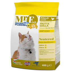 Forza10 Mr. Fruit Neutered корм сухой для кошек стерилизованных на основе курицы 400гр
