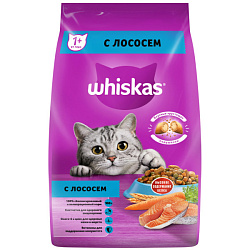 Whiskas корм сухой для кошек с нежным паштетом Аппетитный обед с лососем 1,9кг