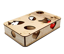 Игрушка для кошек GoSi Платформа Прямоугольник S с шариками 
