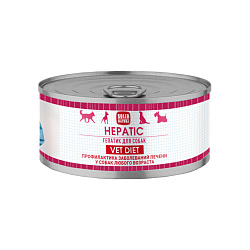 Solid Natura VET Hepatic диетический влажный корм для собак профилактика заболеваний печени 100гр
