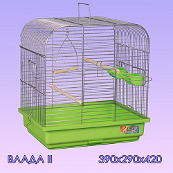 Клетка для птиц  Влада-2 большой поддон 39*29*42