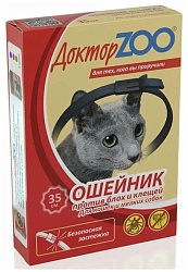 Доктор ZOO для кошек ошейник от блох 35см 