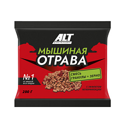 МЫШИНАЯ ОТРАВА 200г (зерно с гранулами)