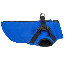 Шлейка-жилетка Дарэлл АНДЫ "S" одежда текстильная на подкладе (обхват шеи 24см, обхват груди 34см, длина изделия 22см) (п/э 100%, термостёжка) васильковая