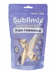 Лакомство для собак Prime Ever Sublimix Уши говяжьи 50гр