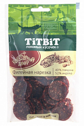 TiTBiT лакомство для собак Нарезка филейная Колбасный двор 80гр