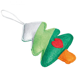 Игрушка для кошек NEW YEAR "Ёлочка" фетр 11/15см Triol