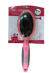 Пуходерка Pet comb Овал, капля+щетка 7*11см, M 