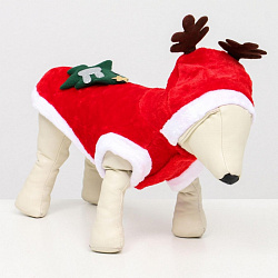 Костюм для собак Новогодний "Оленёнок" XL (ДС 35, ОГ 47 см)
