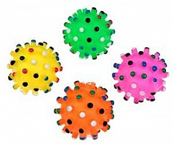 BraVa Игрушка для собак Мяч бактерия (мина) 6см