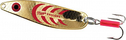 Блесна Mepps колеблющаяся SYCLOPS №0 8гр. Gold/Red (на подложке)