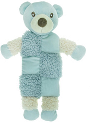 Игрушка для собак AROMADOG Мишка 20 см с 3 пищалками голубой (28002)