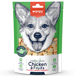 Wanpy Dog сублимированное лакомство для собак "Курица и фрукты" 40гр