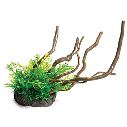 Грот Коряга с растениями S 22*9*14см Laguna