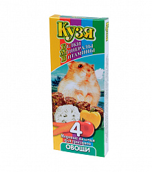 Кузя лакомство для грызунов палочки (4 шт) Овощи