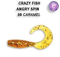 Твистер Crazy Fish Angry spin 35mm 78-35-9 