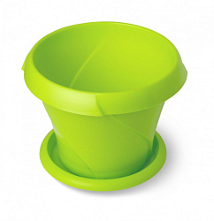 Кашпо Флориана 1,4л с поддоном С385 салатовый