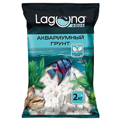 Грунт Laguna натуральный, бело-розовый меланж 6-8 мм 2кг(54024)