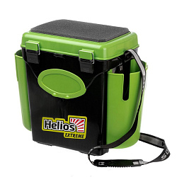Ящик зимний Helios FishBox 10 л, односекционный, цвет зелёный 2638528