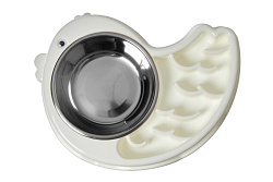 Миска Bradex Умное кормление 29*21*5см нержавеющая сталь,пластик,белый 