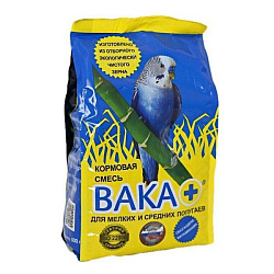 Вака+ кормовая месь для попугаев мелких и средних 500гр