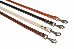 Поводок кожа Ч №20 плоский 2слоя АРТ213