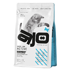 AJO Cat Аctive корм сухой для кошек взрослых с индейкой 400гр