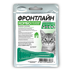 Фронтлайн Комбо для кошек и хорьков капли на холку (1 пипетка)