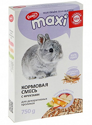 Ешка для Maxi кормовая смесь для кроликов декоративных с фруктами 750гр