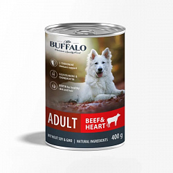 Mr.Buffalo Adult консервы для собак взрослых с говядиной и сердцем 400гр