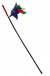 Дразнилка для кошек "Удочка радужные перья" 1009